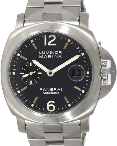 Panerai Luminor Marina Automatic 44MM Grey Dial Titanium Bracelet (PAM00091)