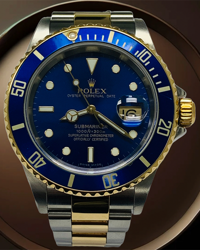 Rolex Submariner Date "Bluesy" 40MM Blue Dial Two-Tone Bracelet (16613LB)