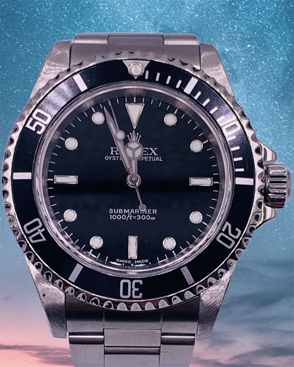 Rolex Submariner No-Date 40MM Black Dial Oyster Bracelet (14060)