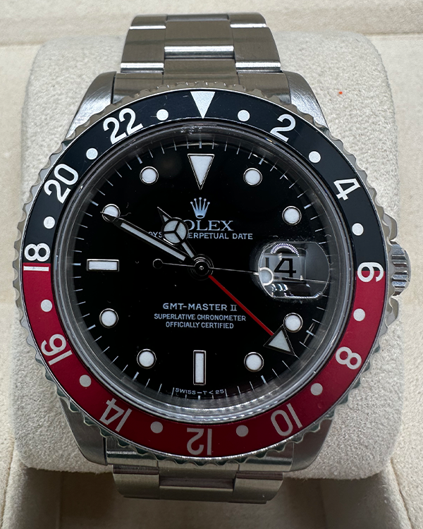 1998 Rolex GMT Master II Steel "Coke" Black Dial (16710)