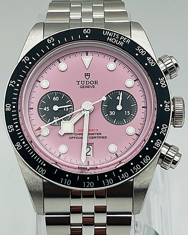 2024 Tudor Black Bay Chrono 41MM Pink Dial Steel Bracelet (79360N)