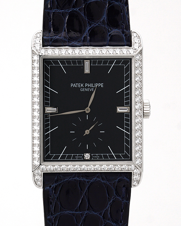 2006 Patek Philippe Gondolo 30X43MM Black Dial Leather Strap (5112G-001)