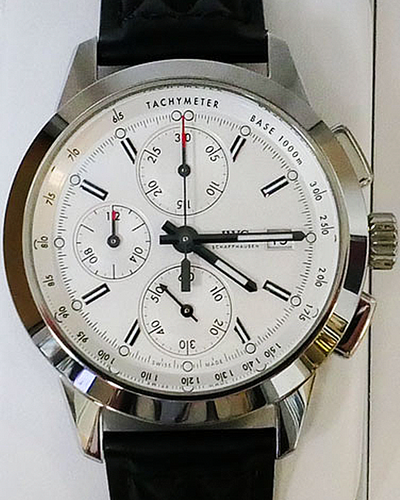 IWC Ingenieur Chronograph "W 125" Edition 42MM Silver Dial Leather Strap (IW380701)