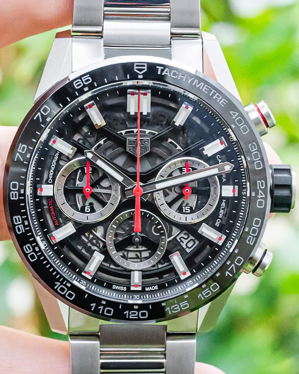 2019 TAG Heuer Carrera 43MM Skeleton Dial Steel Bracelet (CBG2010.BA0662)