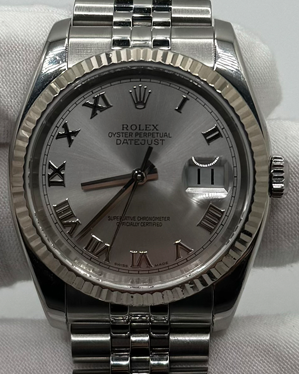 Rolex Datejust 36MM Silver Dial Steel Jubilee Bracelet (116234)