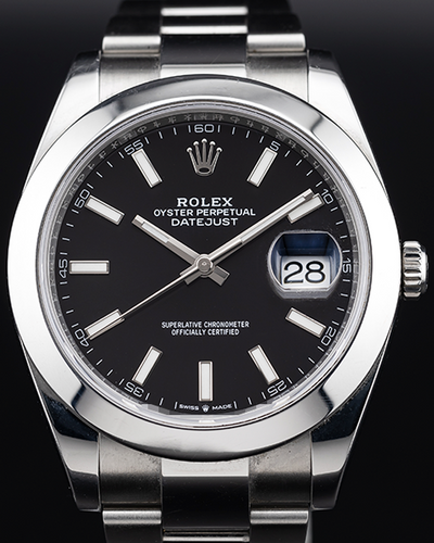 Rolex Datejust 41MM Black Dial Oyster Bracelet (126300)