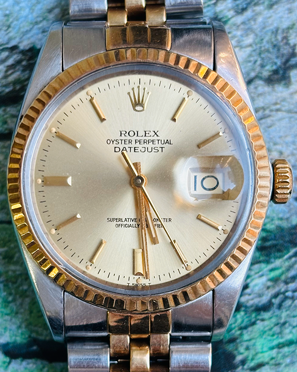 Rolex Datejust 36MM Champagne Dial Two-Tone Jubilee Bracelet (16013)