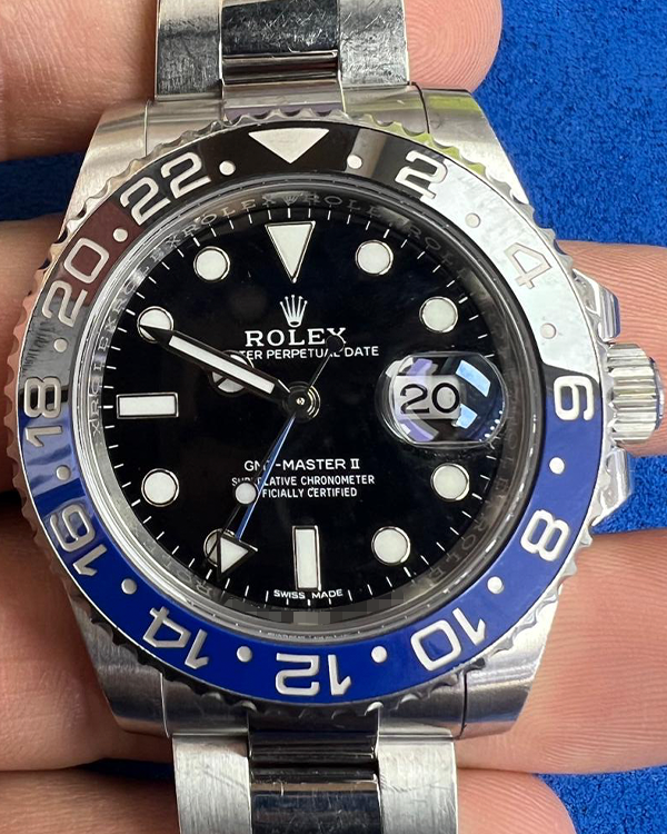 2016 Rolex GMT-Master II "Batman" 40MM Black Dial Oyster Bracelet (116710BLNR)