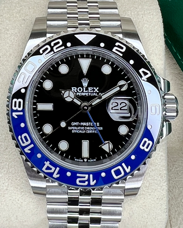 2020 Rolex GMT-Master II "Batgirl" Jubilee Bracelet Oystersteel Black Dial (126710BLNR)