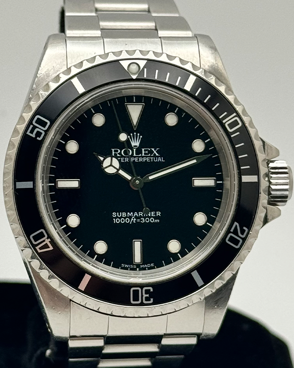 No Reserve - 2001 Rolex Submariner No-Date 40MM Black Dial Steel Bracelet (14060M)