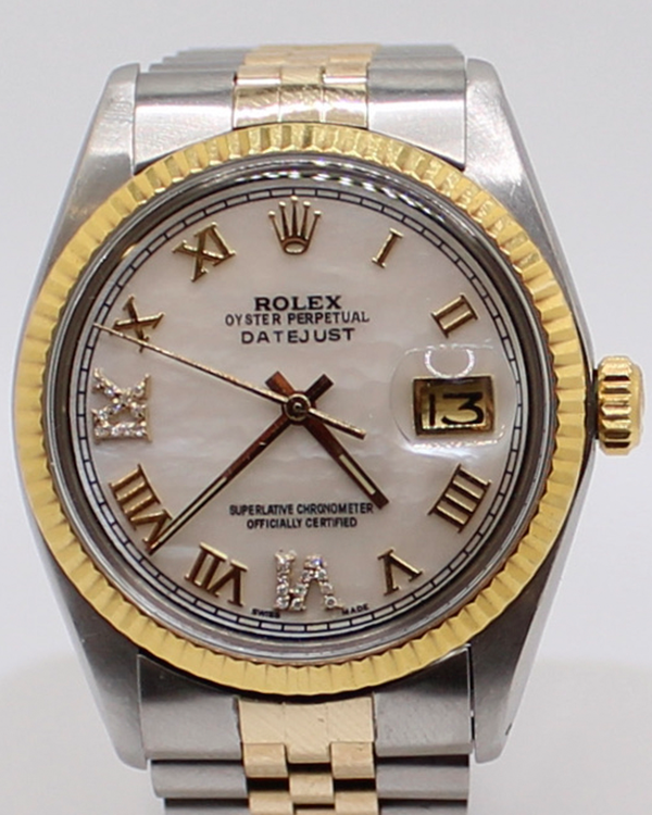 Rolex Datejust 36MM Aftermarket Mother-of-Pearl Dial Two-Tone Jubilee Bracelet (1601)