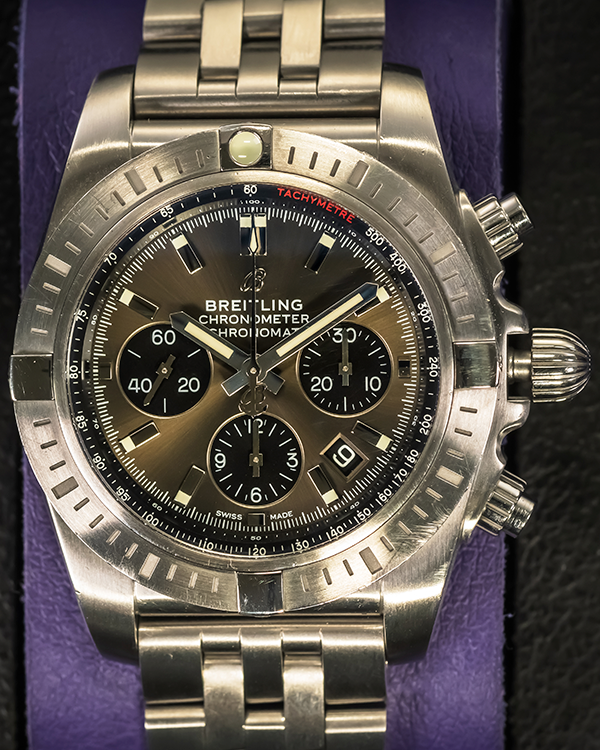 Breitling Chronomat B01 Chronograph 44MM Grey Dial Steel Bracelet (AB0115101F1A1)