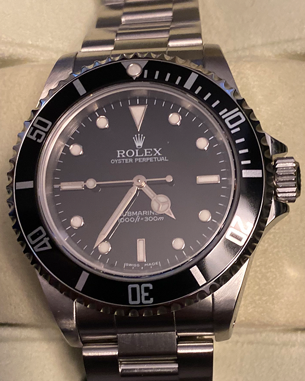 Rolex Submariner No-Date 40MM Black Dial Steel Bracelet (14060M)