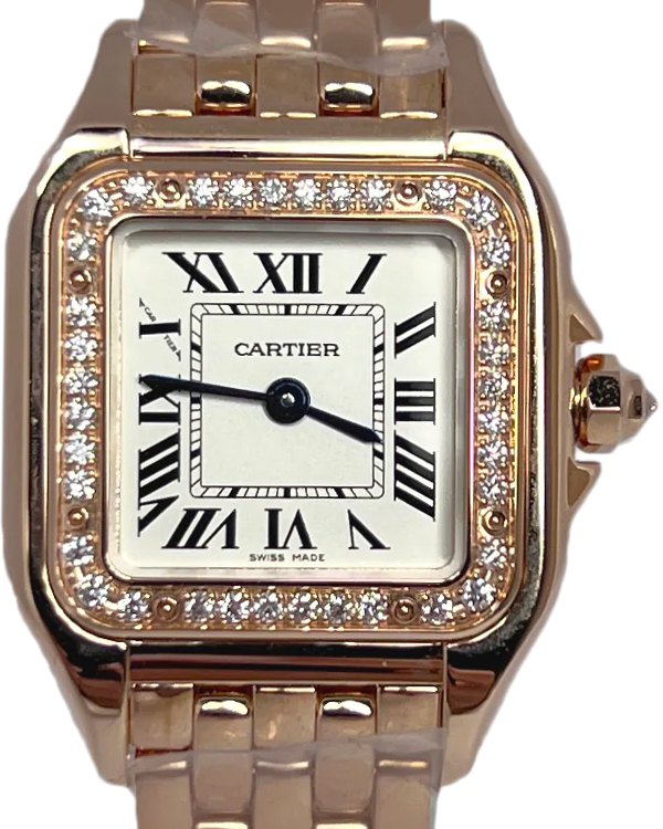 2022 Cartier Panthère De Cartier 22x30MM Quartz White Dial Rose Gold Bracelet (WJPN0008)