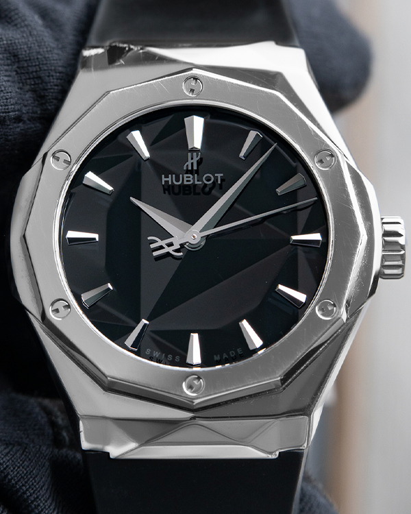 Hublot Orlinski Classic Fusion Titanium Black Dial Rubber Automatic Men&