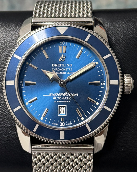 2016 Breitling Superocean Heritage S.E. 46MM Blue Dial Steel Bracelet (A1732016/C734)