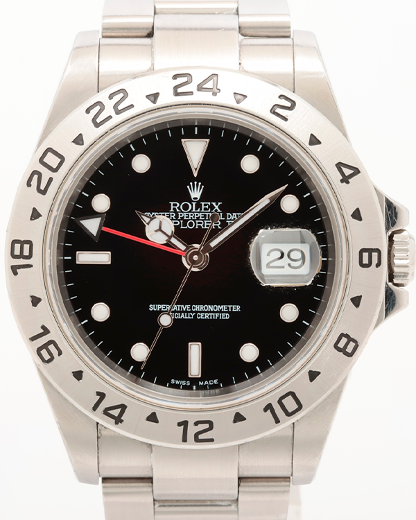 Rolex Explorer II 40MM Black Dial Oyster Bracelet (16570)