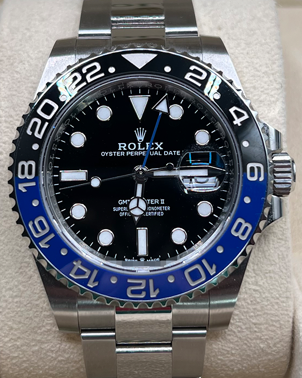 2023 Rolex GMT-Master II "Batman" 40MM Black Dial Oyster Bracelet (126710BLNR)