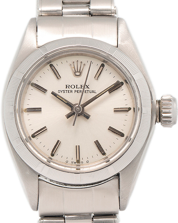 Rolex Oyster Perpetual Vintage 25MM Silver Dial Steel Bracelet (6723)