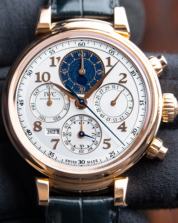 IWC Da Vinci Perpetual Calendar Chronograph Rose Gold Moonphase Leather 43MM (IW392101)