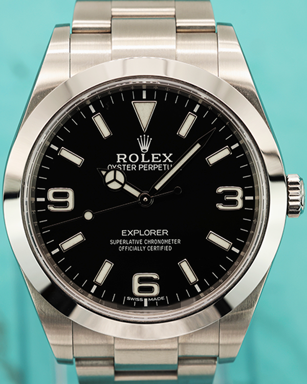 2017 Rolex Explorer 39MM Black Dial Steel Bracelet (214270)