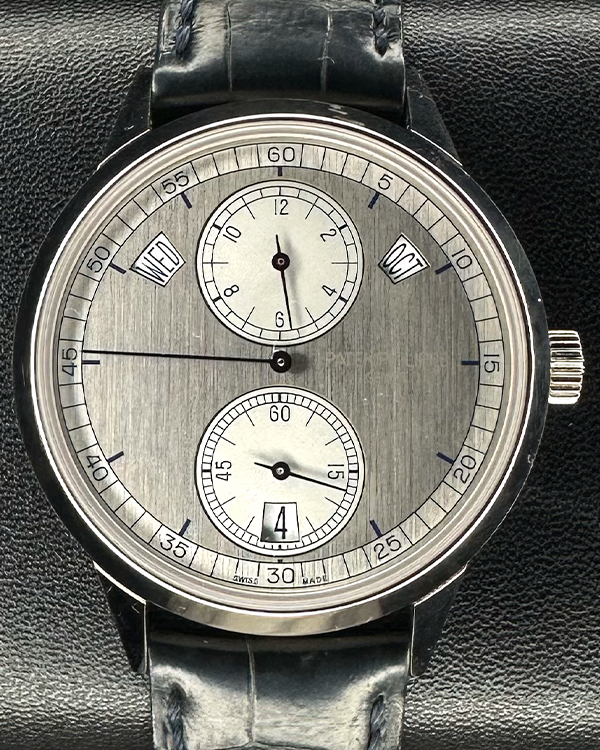 2018 Patek Philippe Annual Calendar 40.5MM Silver Dial Leather Strap (5235G-001)