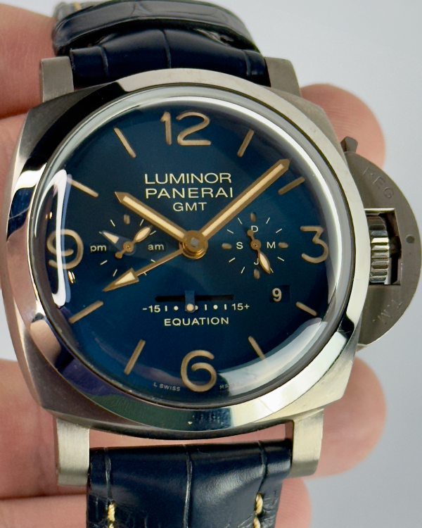 2021 Panerai Luminor Equation Of Time 47MM Blue Dial Leather Strap (PAM00670)