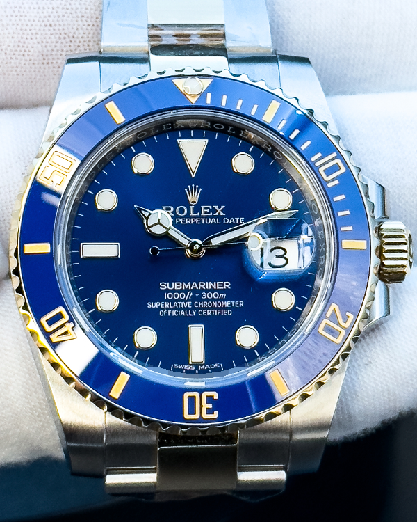 2019 Rolex Submariner Date 40MM Two-Tone Blue Dial (116613LB)