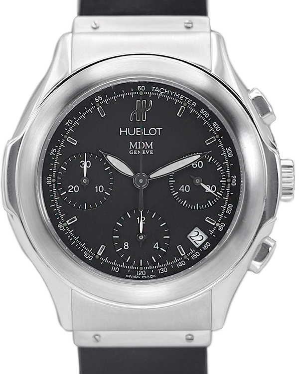 Hublot MDM Chrono 40MM Black Dial Rubber Strap (1810.1)