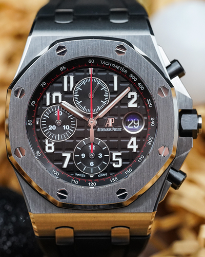 2014 Audemars Piguet Royal Oak Offshore Chronograph 42MM Black Dial Rubber Strap (26470ST.OO.A101CR.01)