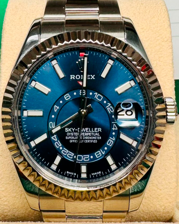 2020 Rolex Sky-Dweller 42MM Blue Dial Oyster Bracelet (326934)