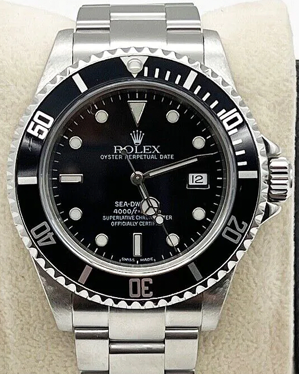 1999 (A Serial) Rolex Sea-Dweller 4000 40MM Black Dial Oyster Bracelet (16600)