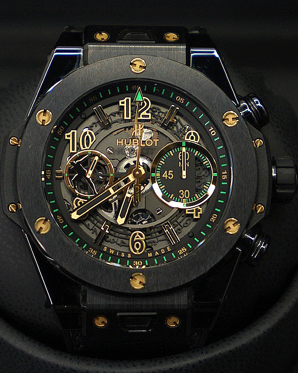 Hublot Big Bang Unico Usain Bolt Edition 45MM Skeleton Dial Rubber Strap (411.CX.1189.VR.USB16)