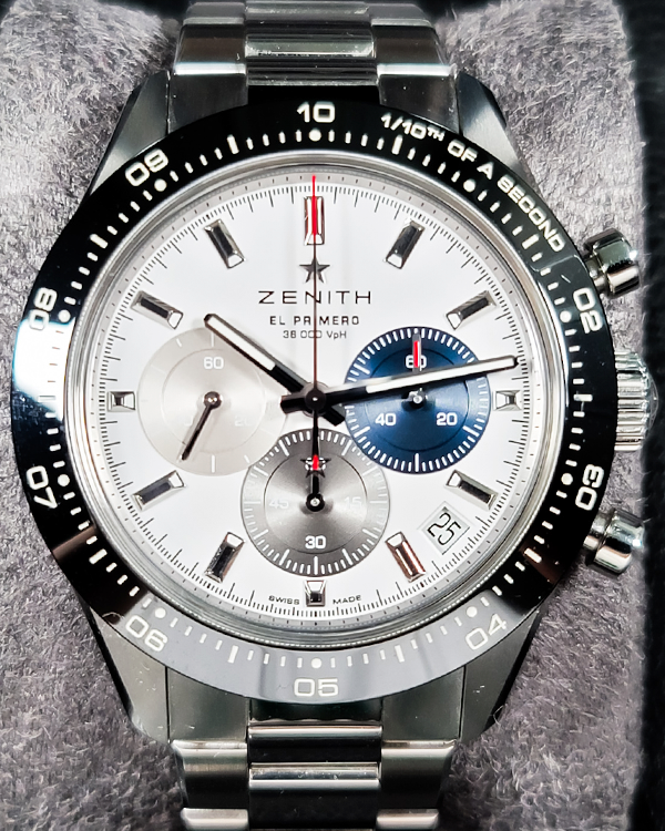 2021 Zenith Chronomaster Sport "Panda" 41MM White Dial Steel Bracelet (03.3100.3600/69.M3100)