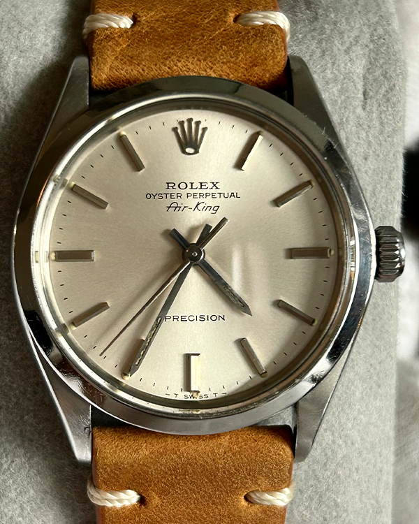 Rolex Air-King Precision Vintage 34MM Steel Silver Dial (5500)