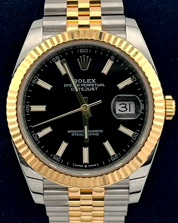 2020 Rolex Datejust 41MM Black Dial Two-Tone Jubilee Bracelet (126333)