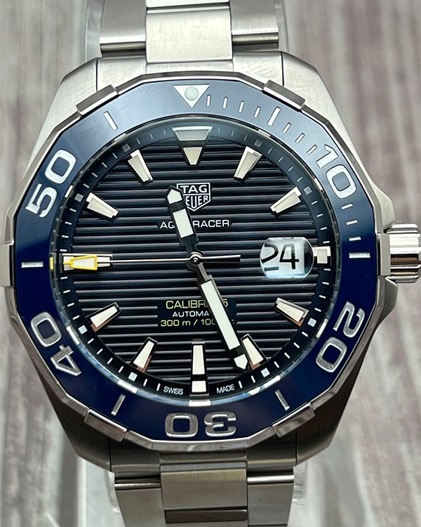 2021 TAG Heuer Aquaracer 43MM Blue Dial Steel Bracelet (WAY201B.BA0927)