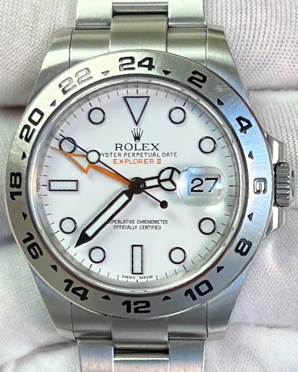 2014 Rolex Explorer ll "Polar" 42MM White Dial Steel Bracelet (216570)