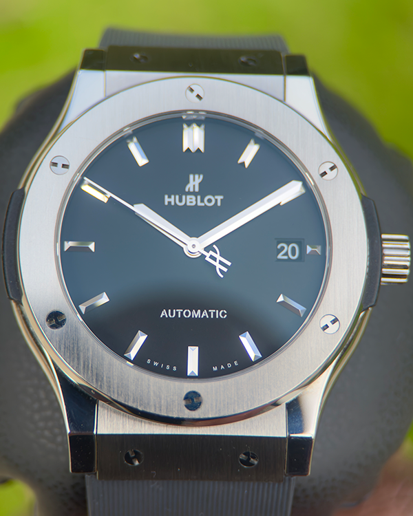 Hublot Classic Fusion 45MM Black Dial Rubber Strap (511.NX.1171.RX)