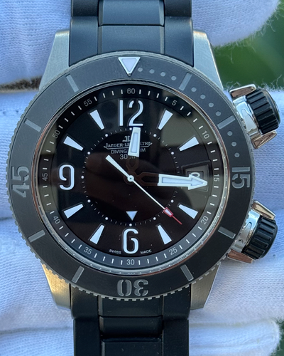 Jaeger-LeCoultre Master Compressor Diving Alarm "Navy Seals" L.E. 44MM Black Dial Titanium/Rubber Bracelet (Q183T470)