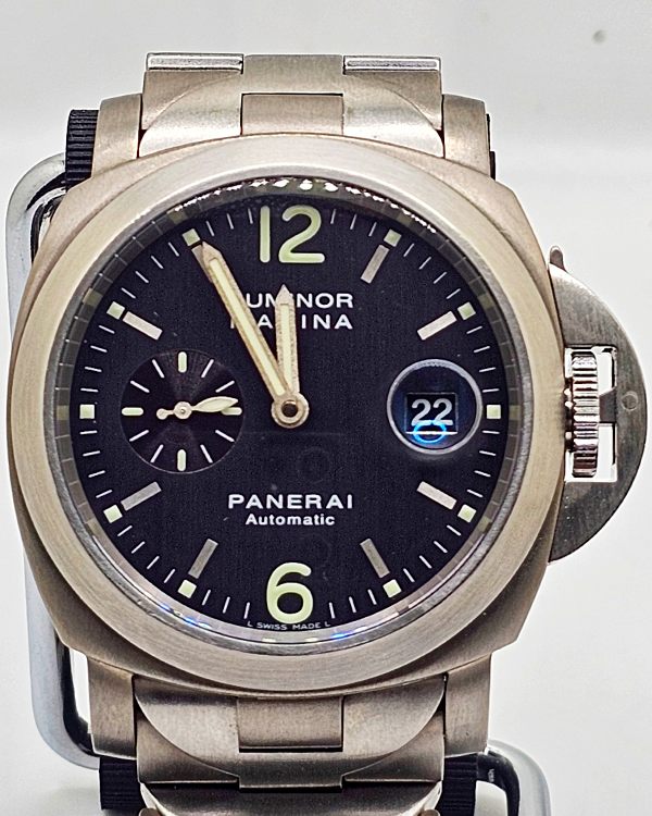 Panerai Luminor Marina Automatic 44MM Grey Dial Titanium Bracelet (PAM00091)