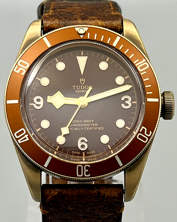 No Reserve - 2019 Tudor Heritage Black Bay Bronze 43MM Brown Dial Leather Strap (79250BM)