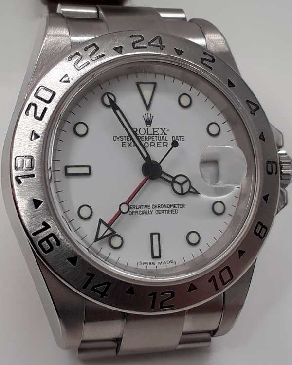 2001 Rolex Explorer II "Polar" 40MM White Dial Oyster Bracelet (16570)