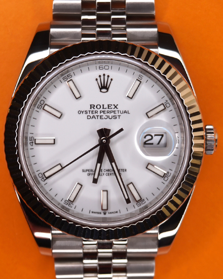 2024 Rolex Datejust 41MM White Dial Jubilee Bracelet (126334)