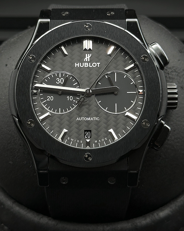 2019 Hublot Classic Fusion 45MM Black Dial Rubber trap (521.CM.1771.RX)