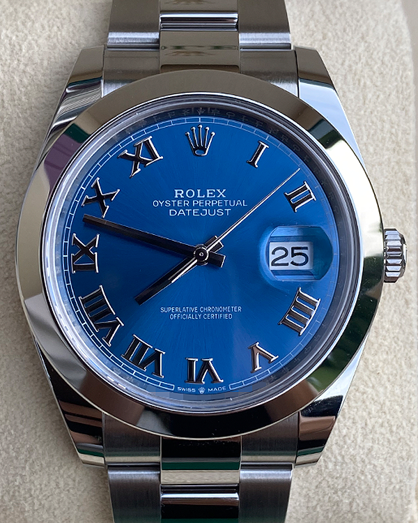 2024 Rolex Datejust 41MM Blue Dial Oyster Bracelet (126300)