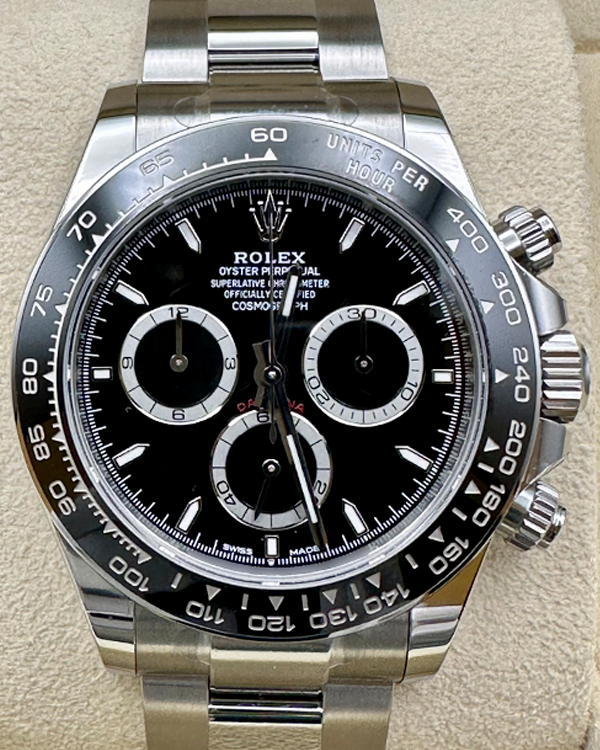 2024 Rolex Cosmograph Daytona 40MM Black Dial Oyster Bracelet (126500LN)