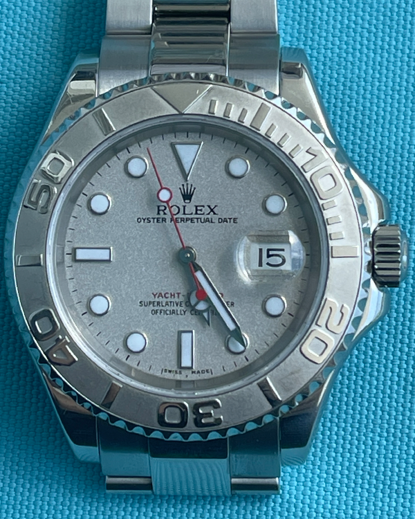 2002 (Y-Serial) Rolex Yacht-Master 40MM Silver Dial Oyster Bracelet (16622)