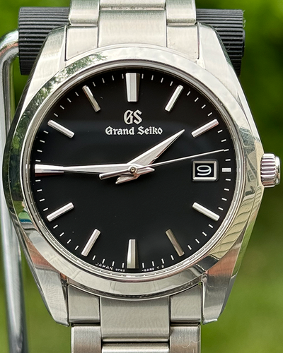 Grand Seiko Heritage Collection 37MM Quartz Black Dial Steel Bracelet (SBGX261)