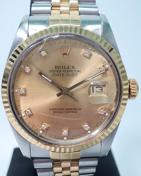 1987 (R Serial) Rolex Datejust 36MM Champagne Dial Two-Tone Jubilee Bracelet (16013)